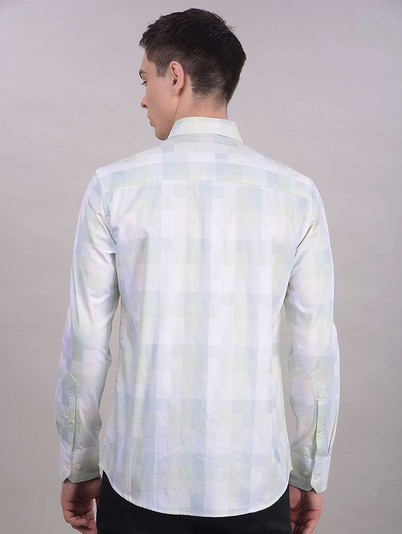 men printed long sleeve slim fit casual shirt - 22335743 -  Standard Image - 5