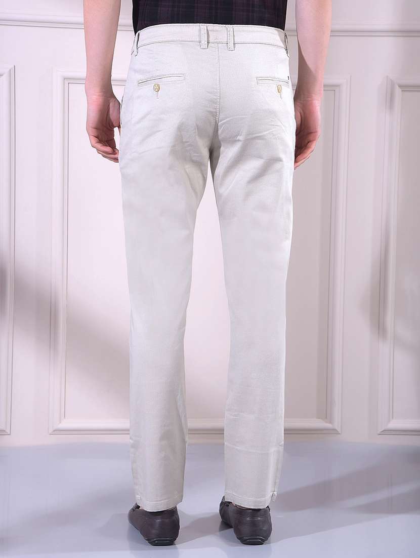 men solid mid rise chinos casual trouser - 22335913 -  Standard Image - 3