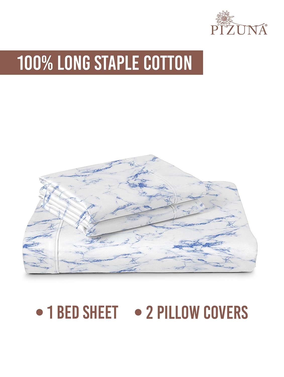 pizuna cotton 400 tc printed bedsheet superking with 2 pillow covers - 22335937 -  Standard Image - 5