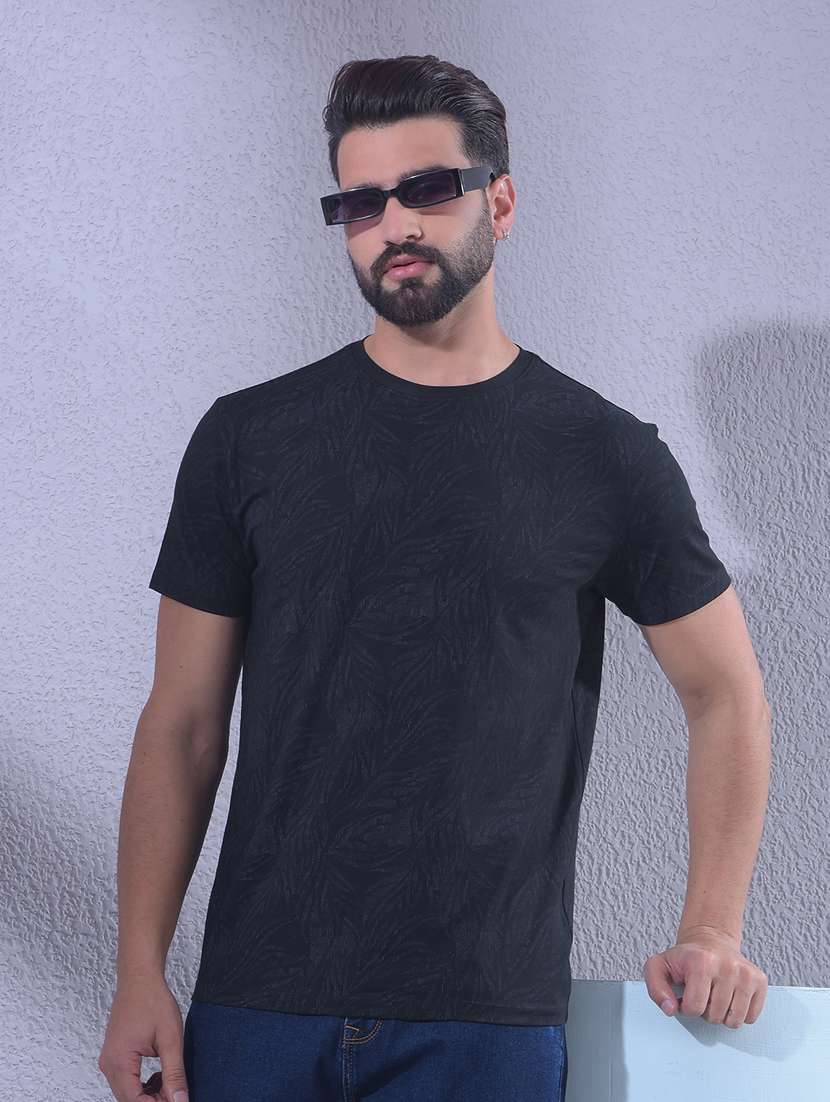 men printed short sleeve regular fit t-shirt