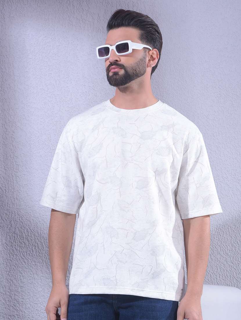 men printed short sleeve oversized t-shirt