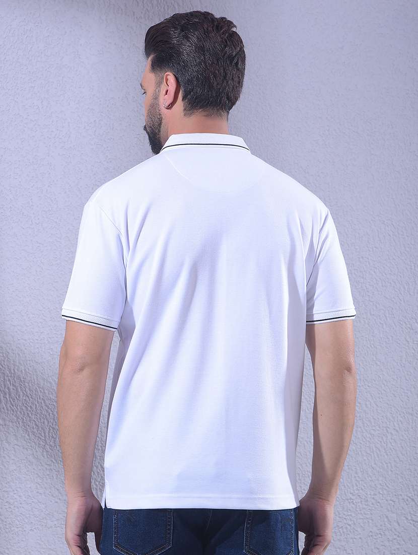 men striped short sleeve regular fit polo t-shirt - 22336020 -  Standard Image - 3