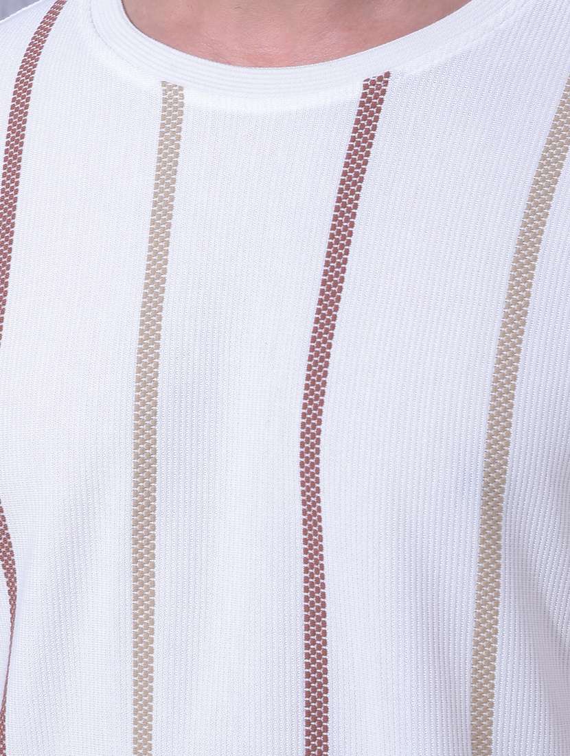 men striped short sleeve slim fit t-shirt - 22336025 -  Standard Image - 5