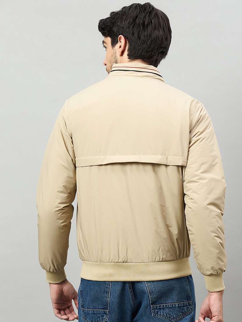 men solid long sleeve bomber jacket - 22336147 -  Standard Image - 3