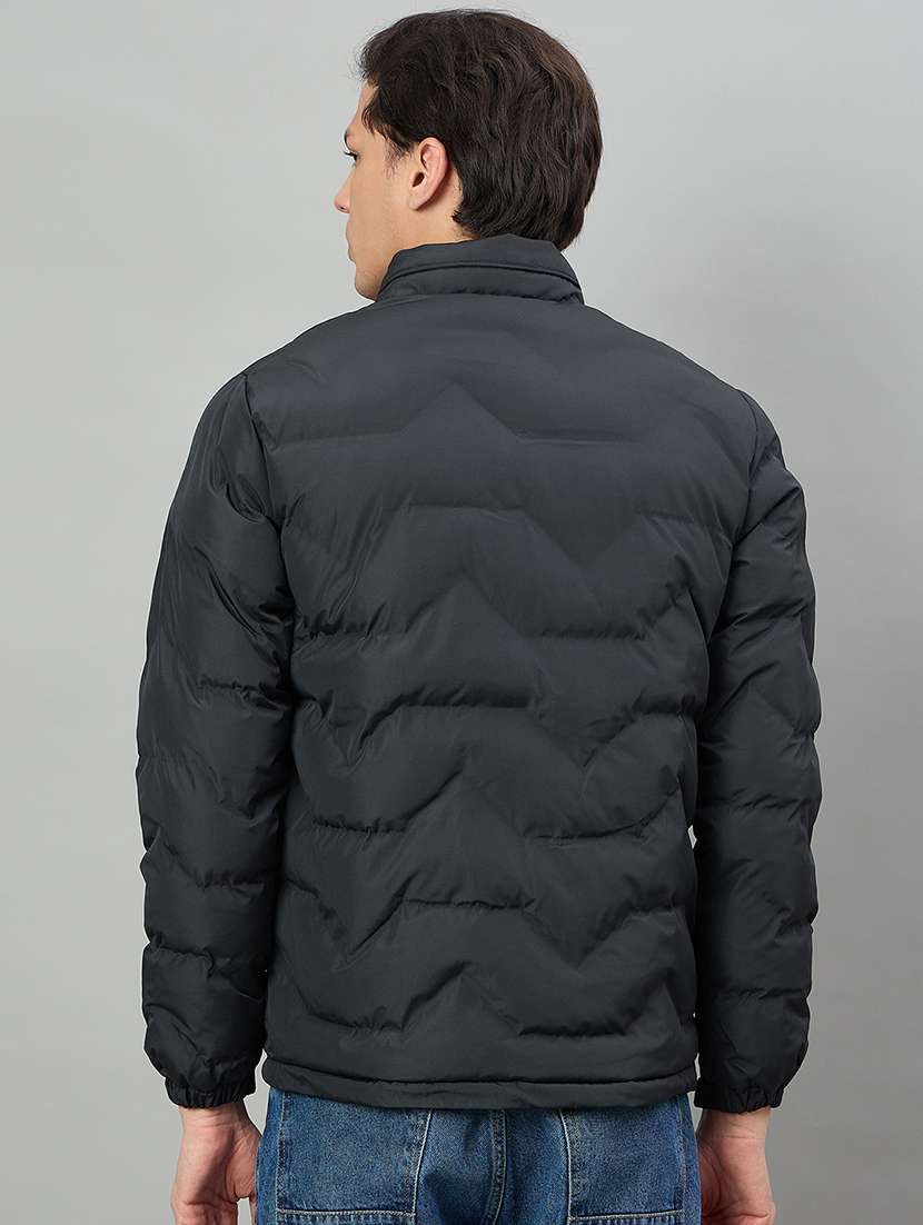 men solid long sleeve puffer jacket - 22336149 -  Standard Image - 3