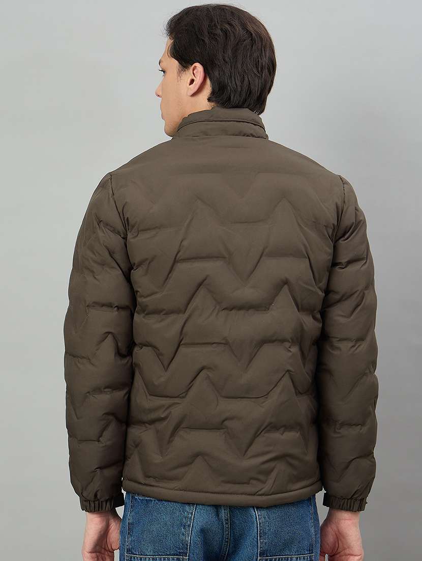 men solid long sleeve puffer jacket - 22336150 -  Standard Image - 3