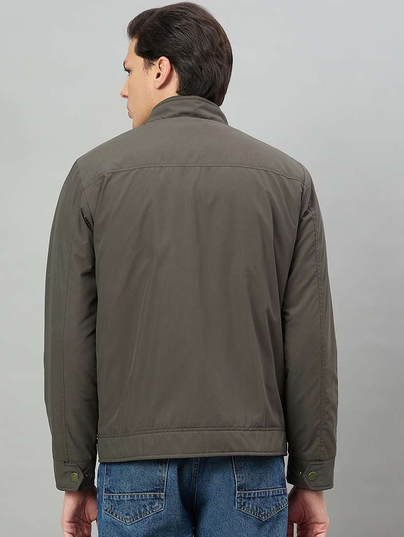 men solid long sleeve bomber jacket - 22336152 -  Standard Image - 3