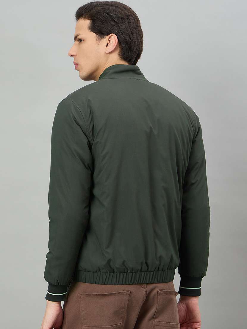 men solid long sleeve bomber jacket - 22336166 -  Standard Image - 3