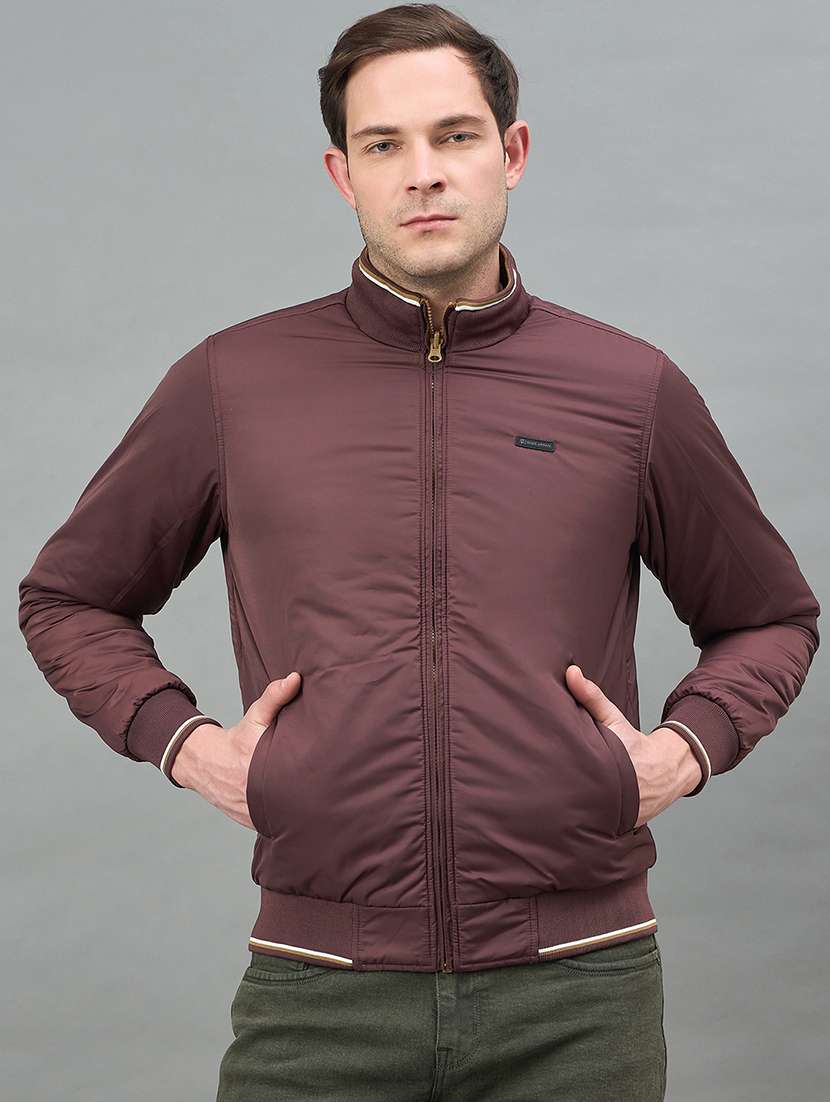 men solid long sleeve reversible bomber jacket - 22336171 -  Standard Image - 3