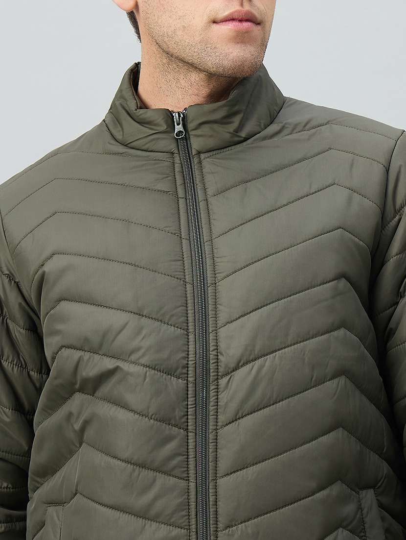 men solid long sleeve puffer jacket - 22336179 -  Standard Image - 3