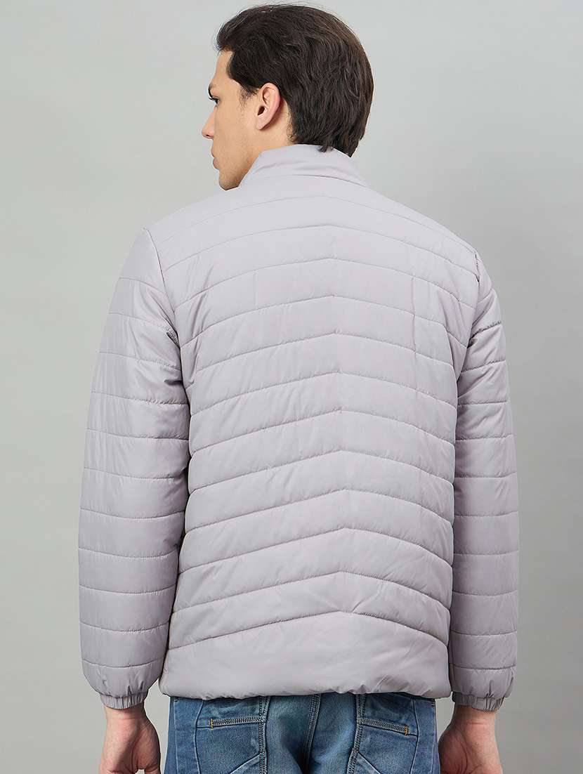 men solid long sleeve puffer jacket - 22336183 -  Standard Image - 3