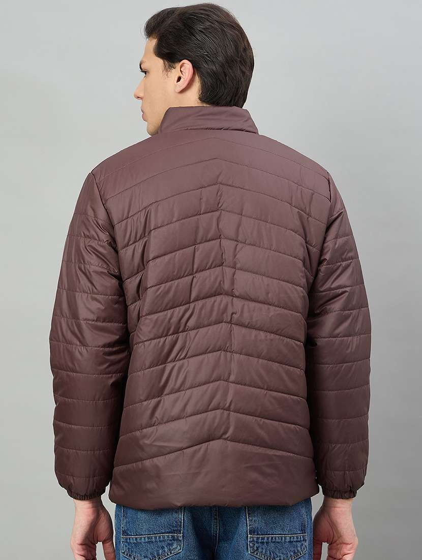men solid long sleeve puffer jacket - 22336184 -  Standard Image - 3