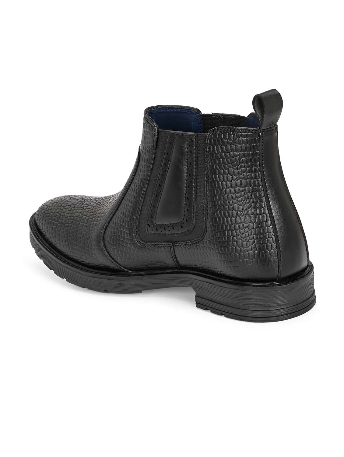 black synthetic slip on boots - 22336388 -  Standard Image - 3