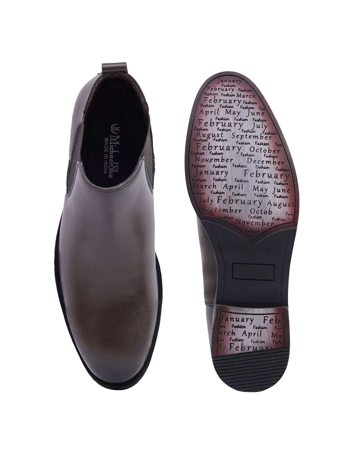 men brown slip on boot - 22336391 -  Standard Image - 5
