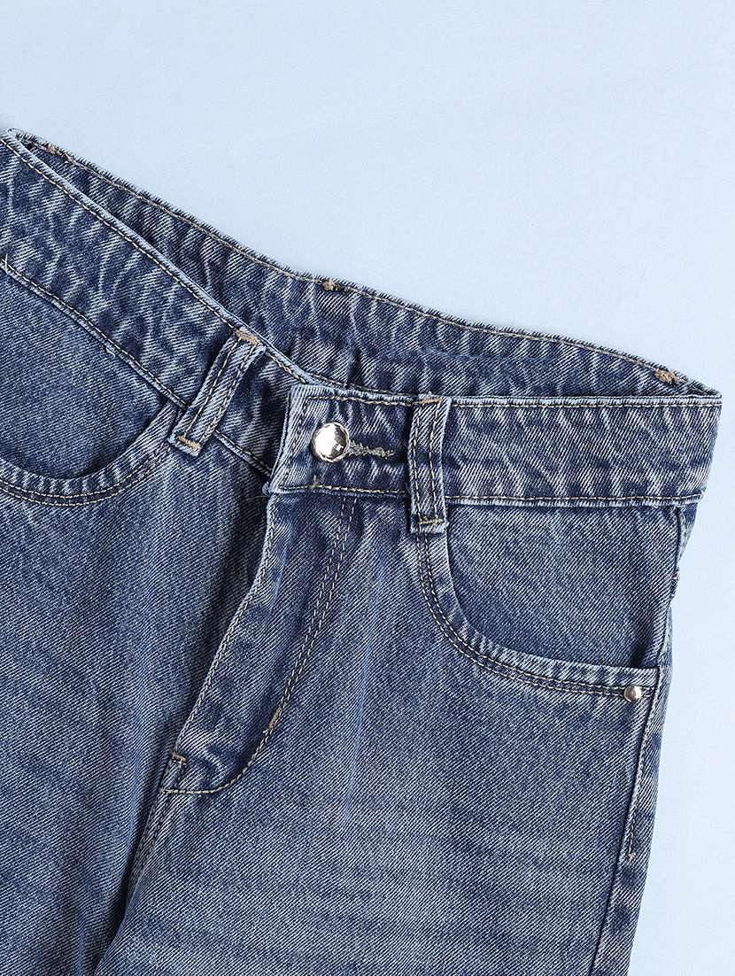 blue poly cotton plain jean - 22336553 -  Standard Image - 3