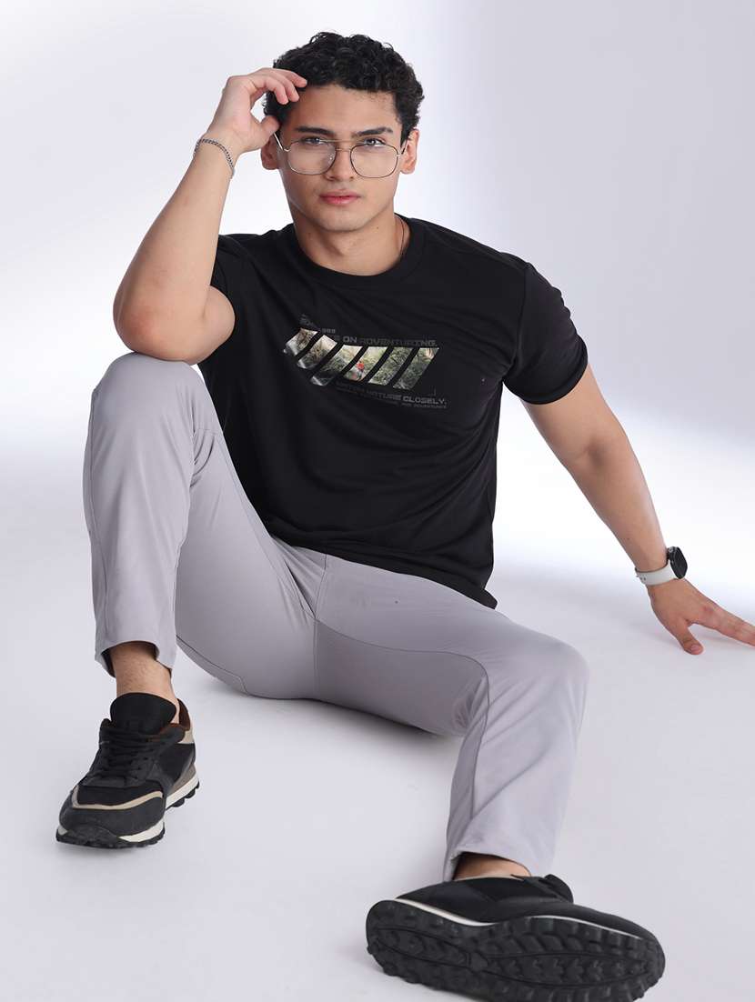 Men Printed Short Sleeves Regular Fit T-shirt - 22336598 -  Standard Image - 5