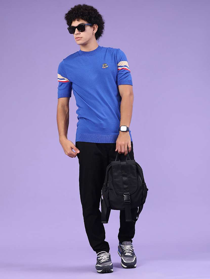 men striped short sleeve regular fit t-shirt - 22336614 -  Standard Image - 3