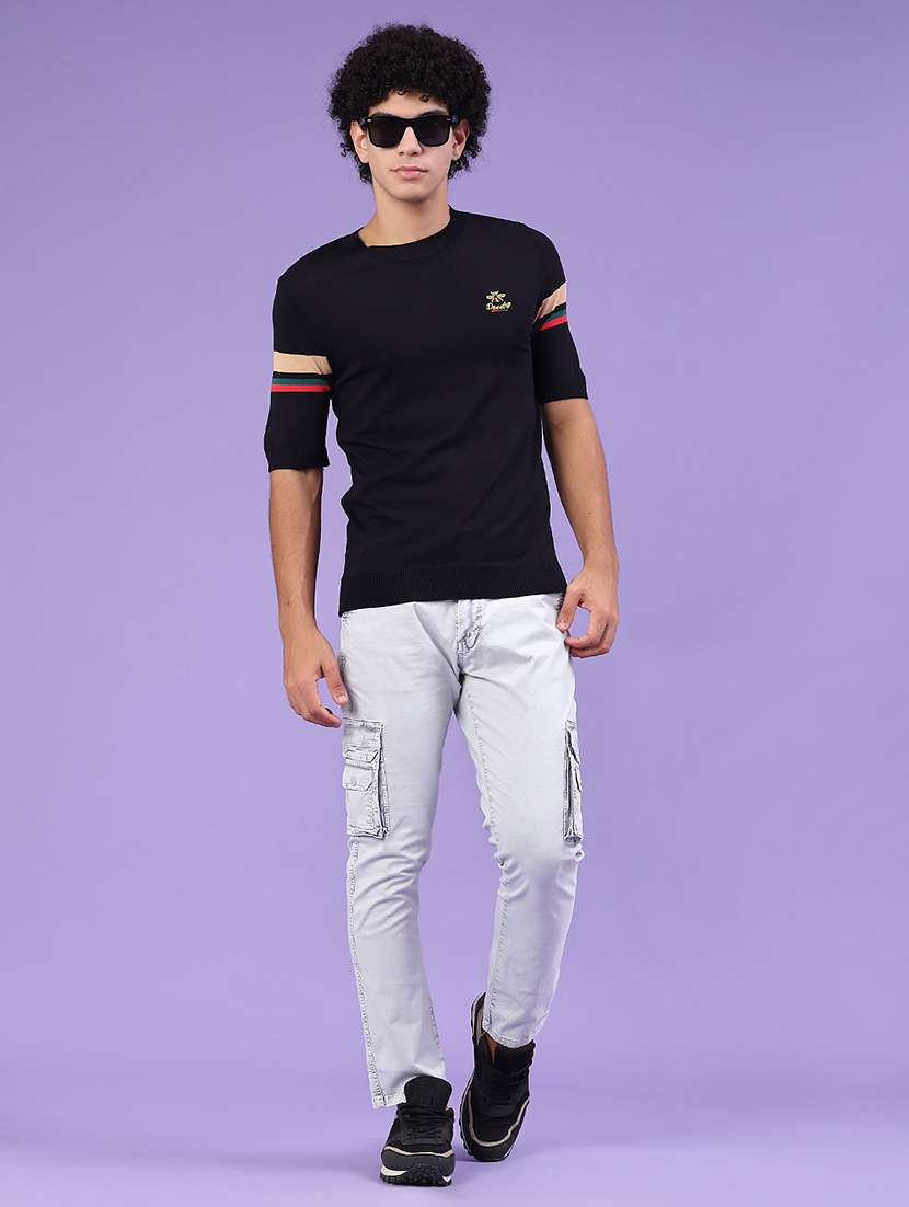 men striped short sleeve regular fit t-shirt - 22336615 -  Standard Image - 3