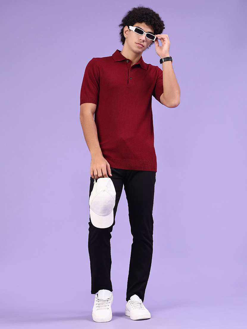 men solid short sleeve polo t-shirt - 22336620 -  Standard Image - 3