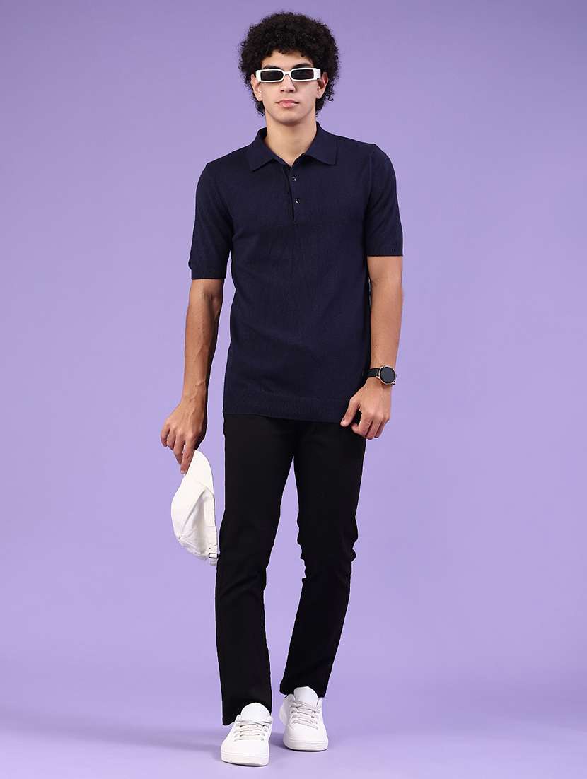 men solid short sleeve polo t-shirt - 22336621 -  Standard Image - 3