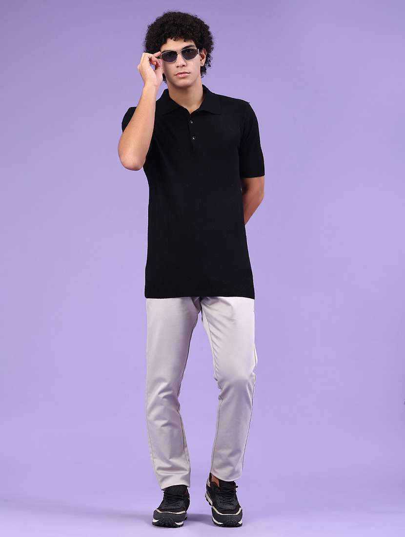 men solid short sleeve polo t-shirt - 22336622 -  Standard Image - 3