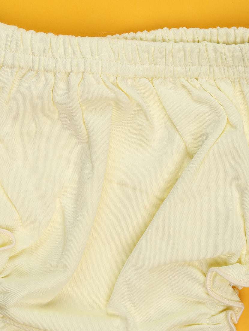 girls printed short sleeve frock with blommer - 22336675 -  Standard Image - 5