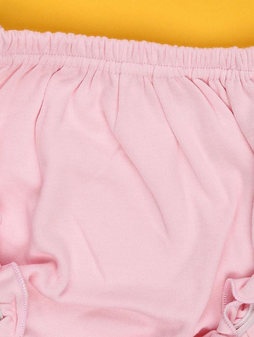 girls printed short sleeve frock with blommer - 22336679 -  Standard Image - 5