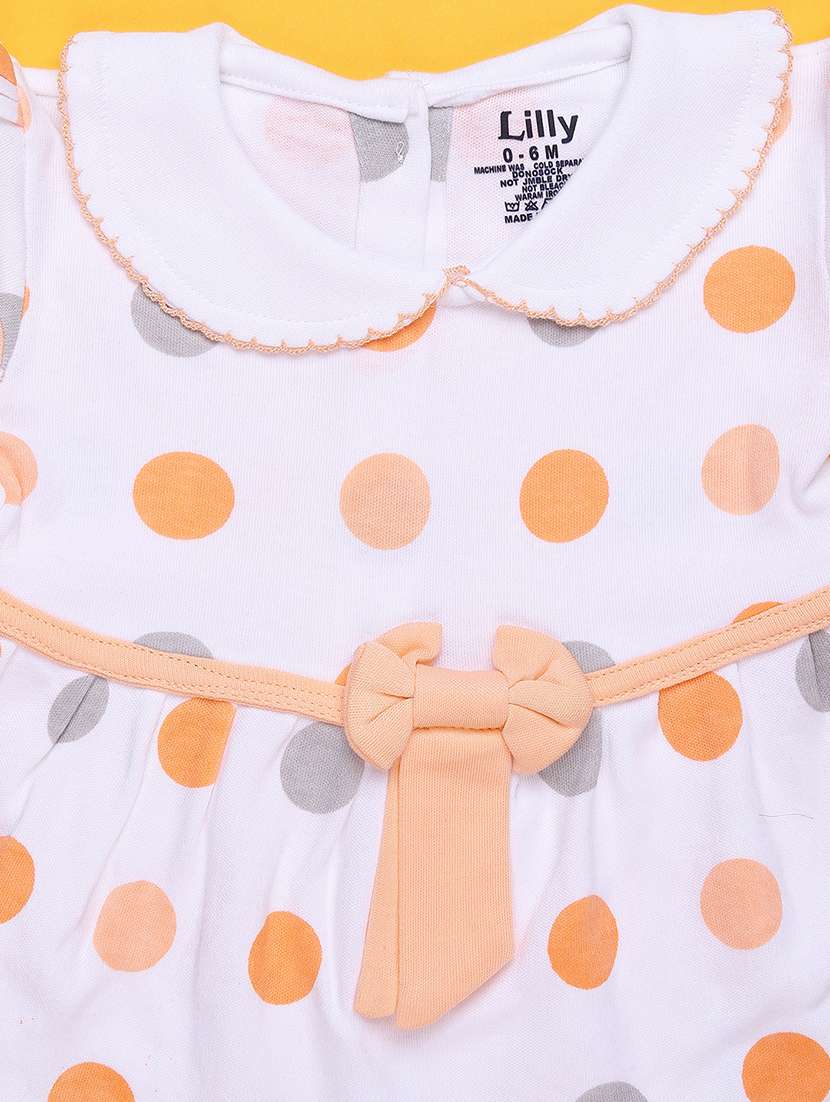 girls printed short sleeve frock with blommer - 22336680 -  Standard Image - 3