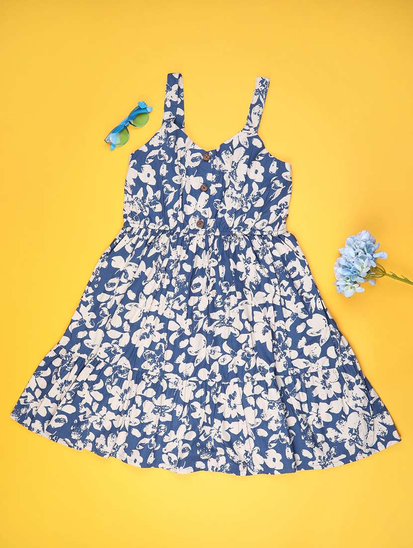 blue cotton frock