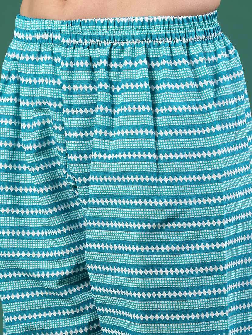 women floral three quarter sleeve kurta pant with dupatta set - 22336713 -  Standard Image - 5