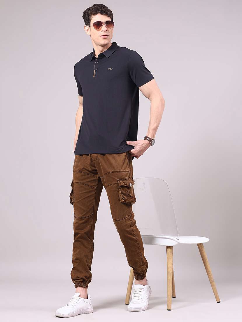 men solid short sleeve regular fit polo t-shirt - 22336820 -  Standard Image - 3