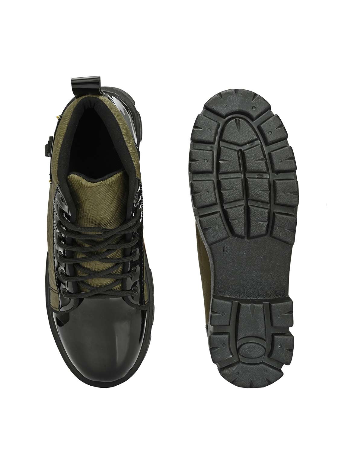 men olive lace up boot - 22337194 -  Standard Image - 5