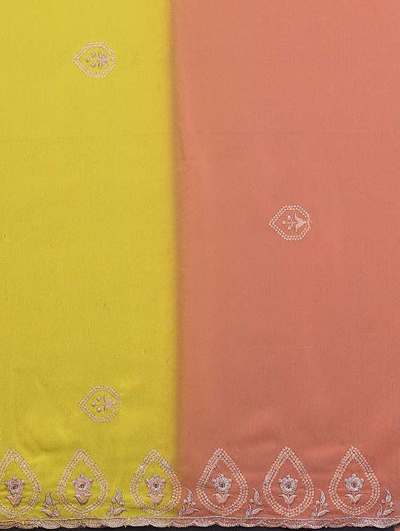 women ombre embroidered saree with blouse - 22337245 -  Standard Image - 3