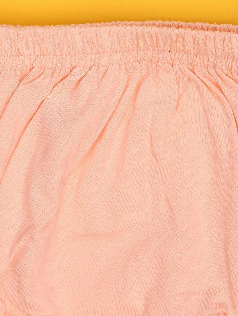 girls printed short sleeve frock with blommer - 22337442 -  Standard Image - 5