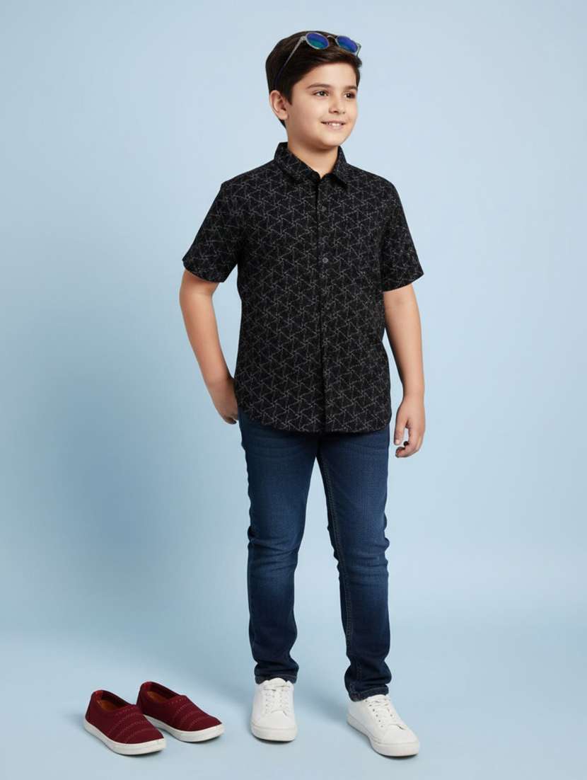 black cotton shirt