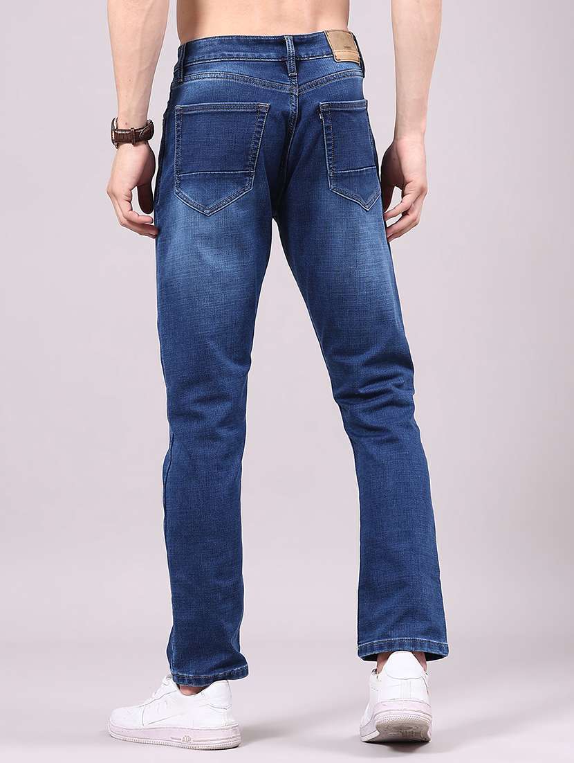 men washed mid rise full length slim fit jeans - 22337518 -  Standard Image - 3