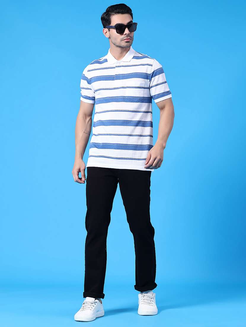 men plain mid rise full length straight jeans - 22337523 -  Standard Image - 5