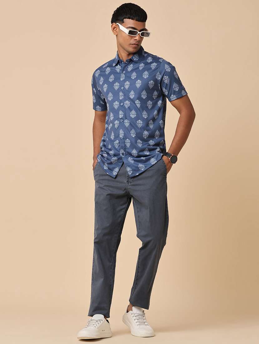 Grey Cotton Jeans - 22337550 -  Standard Image - 5
