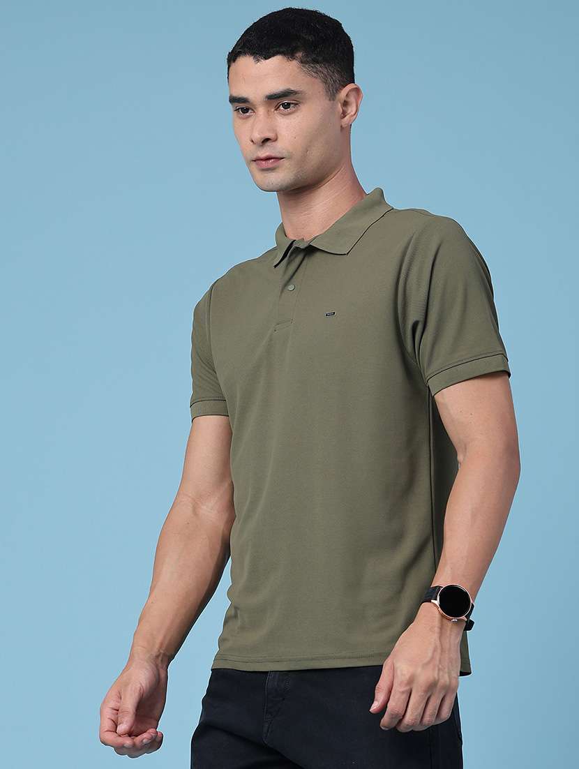 men solid short sleeve regular fit polo t-shirt - 22337560 -  Standard Image - 3