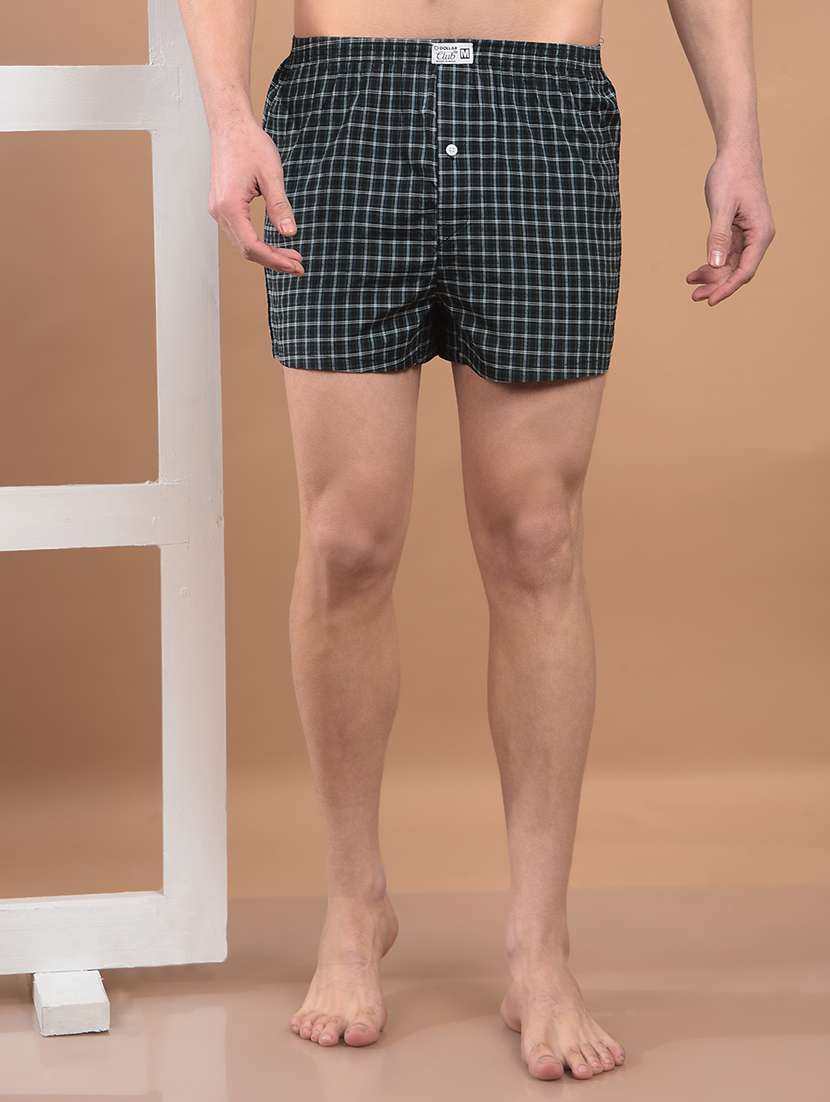 Men Pack Of 3 Checkered Regular Fit Boxer - 22337618 -  Standard Image - 3