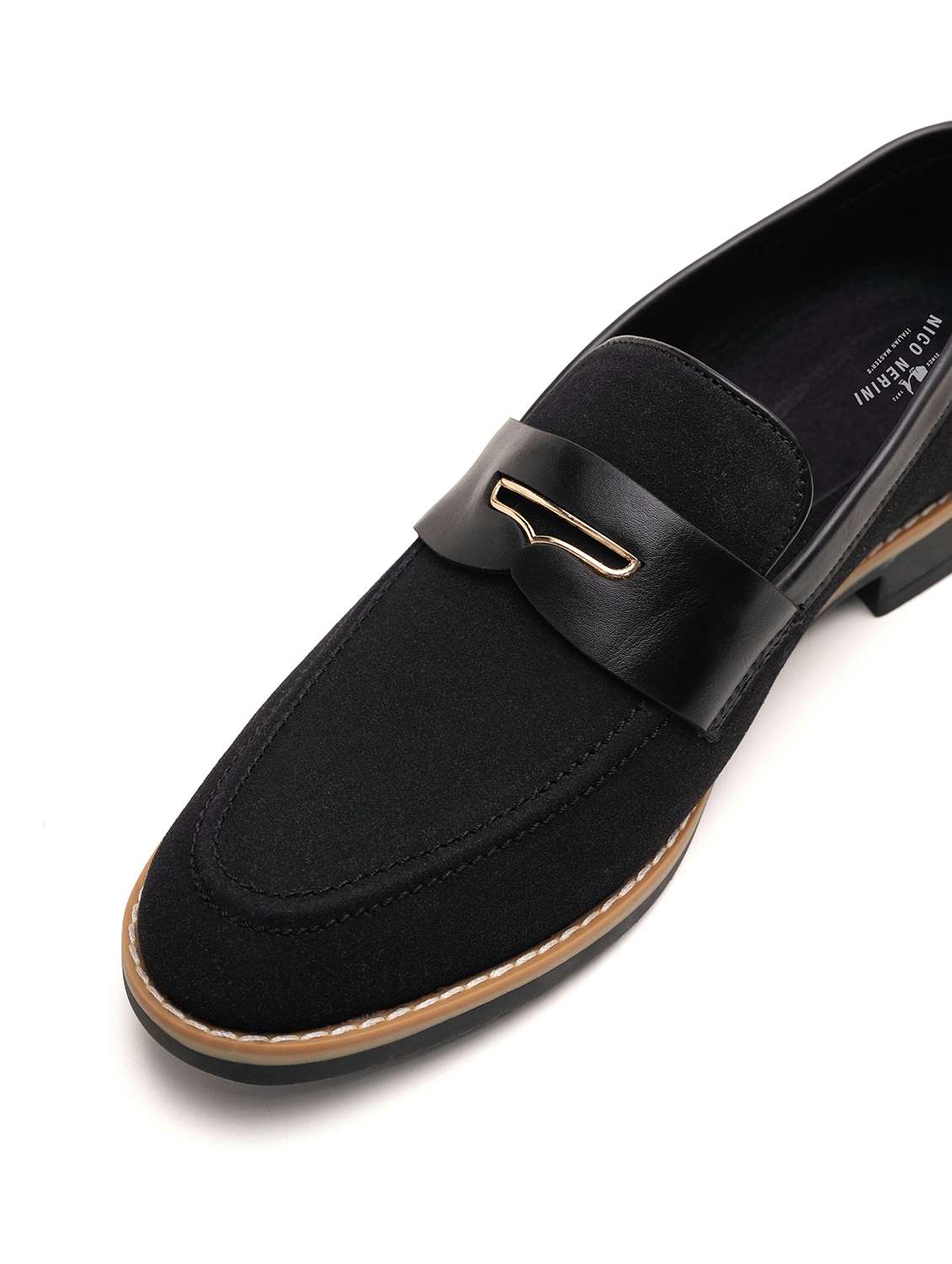 men solid slip on loafer - 22337643 -  Standard Image - 3
