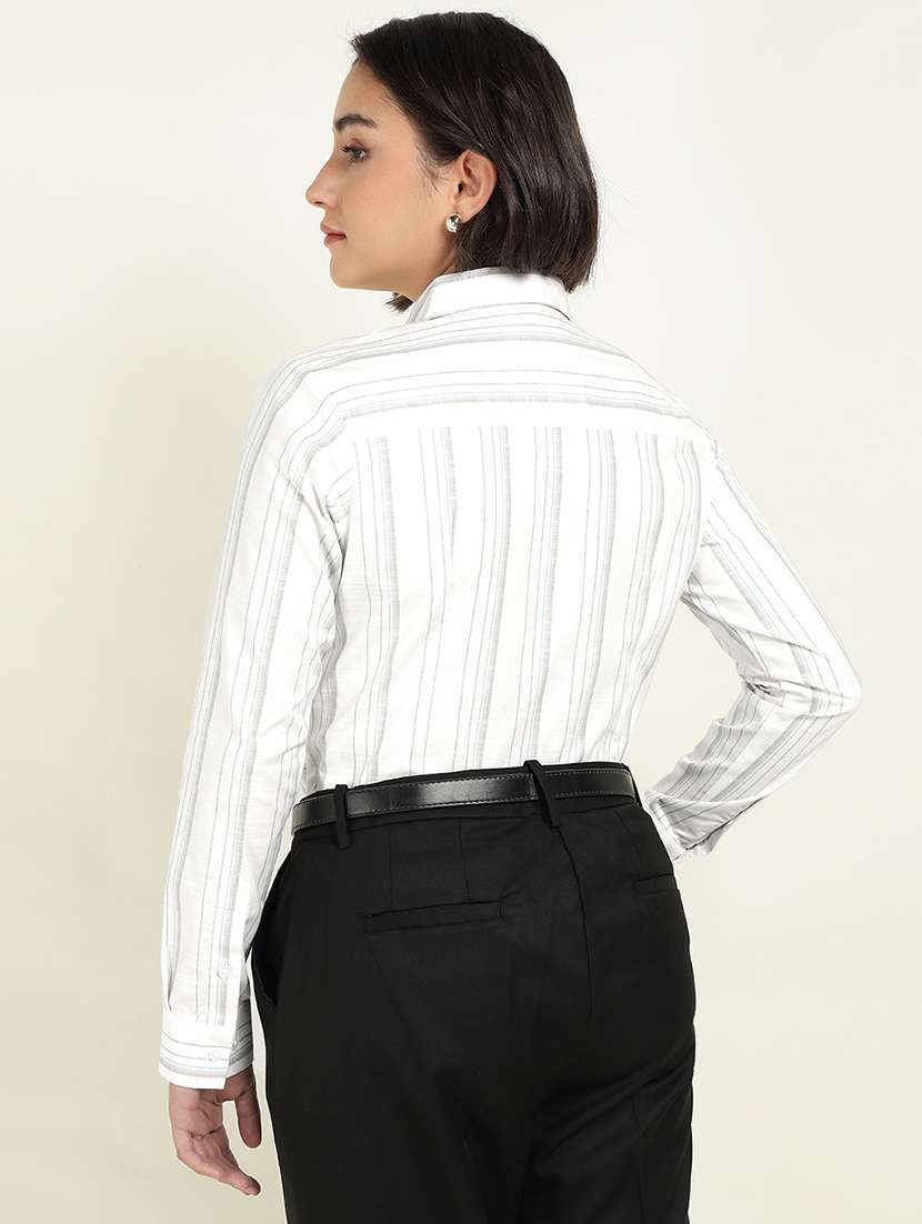 women collared long sleeve regular fit shirt - 22337689 -  Standard Image - 3