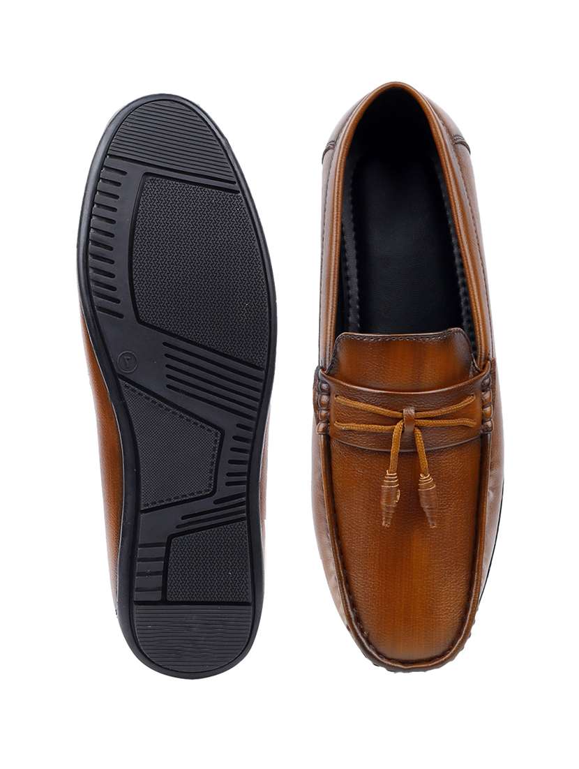 men solid slip on tassel details loafer - 22337708 -  Standard Image - 5