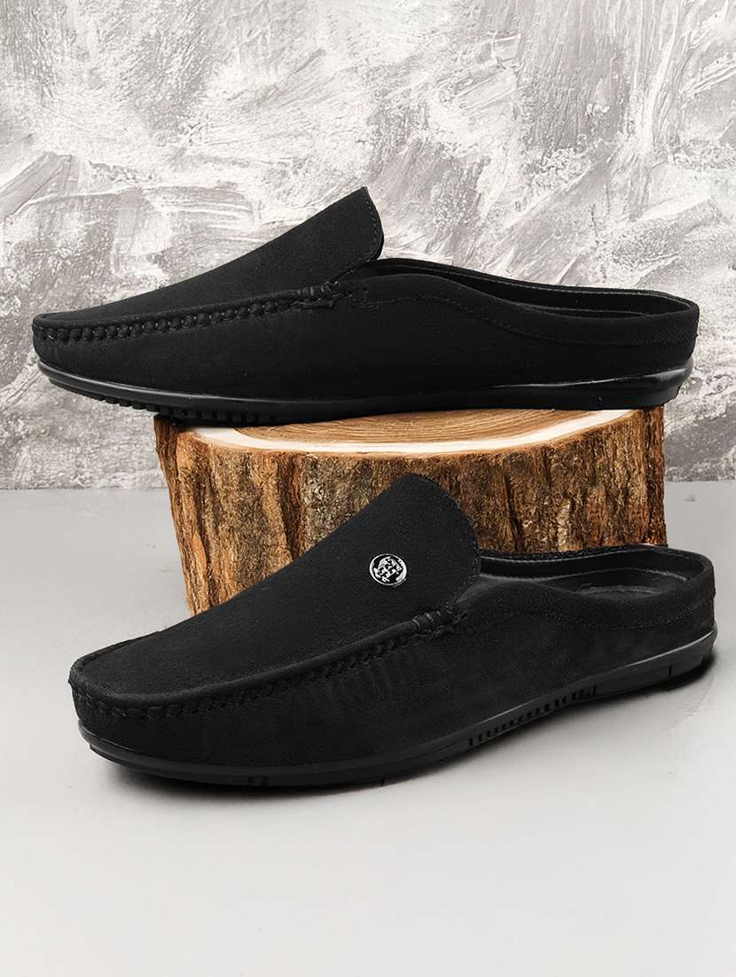 men solid slip on loafer