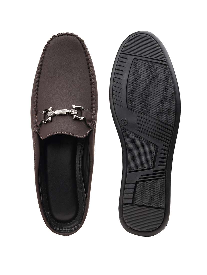 men solid slip on horsebit loafer - 22337717 -  Standard Image - 5