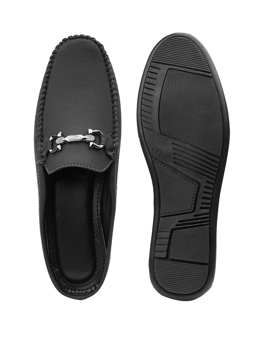 men solid slip on horsebit loafer - 22337718 -  Standard Image - 5