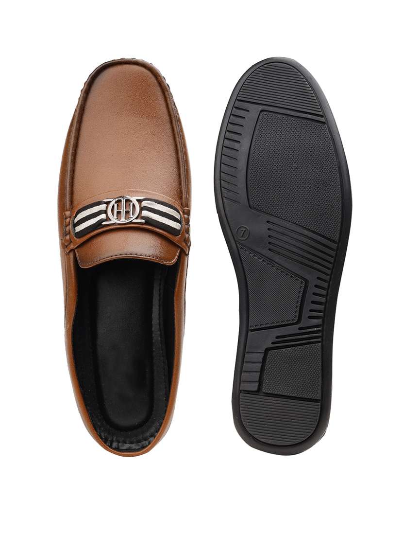 men solid slip on horsebit loafer - 22337719 -  Standard Image - 5