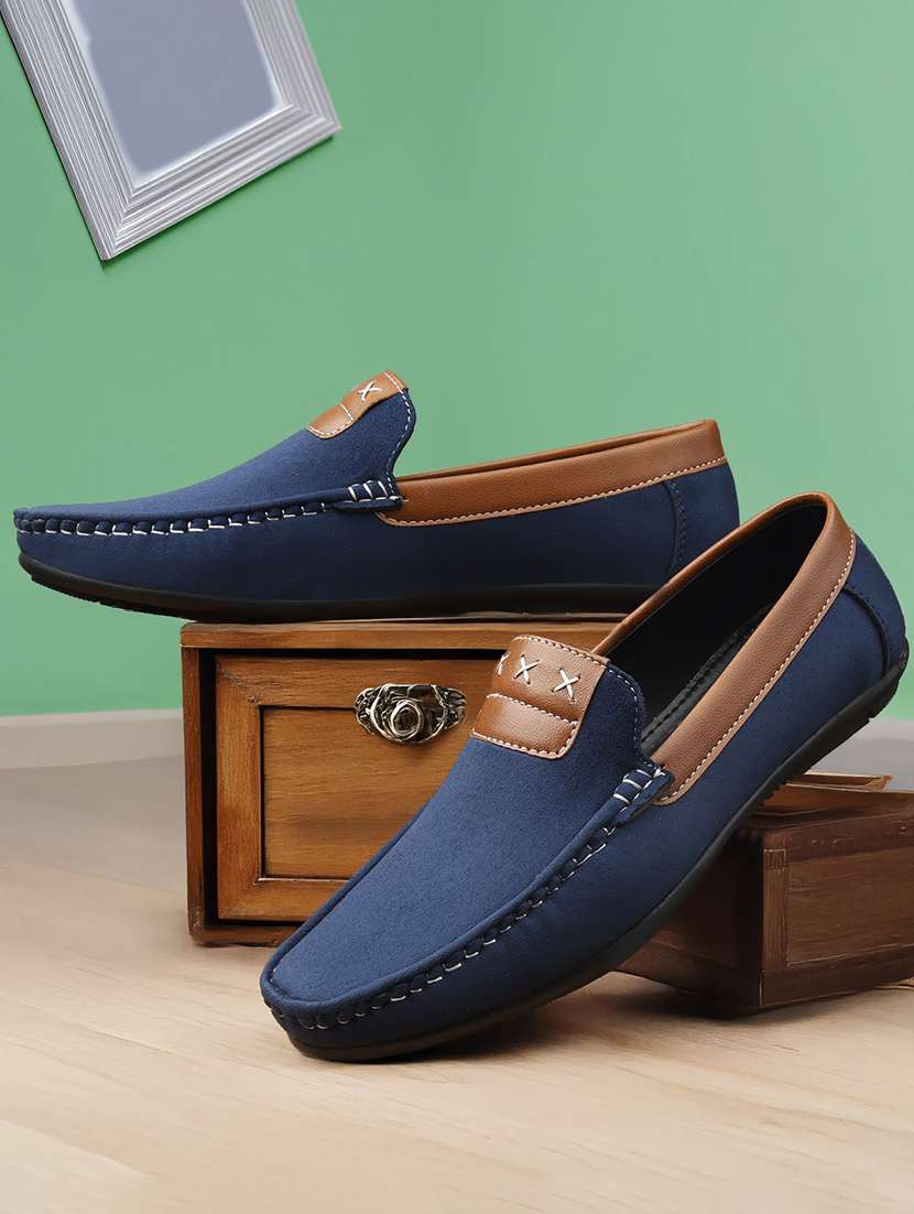 men solid slip on loafer