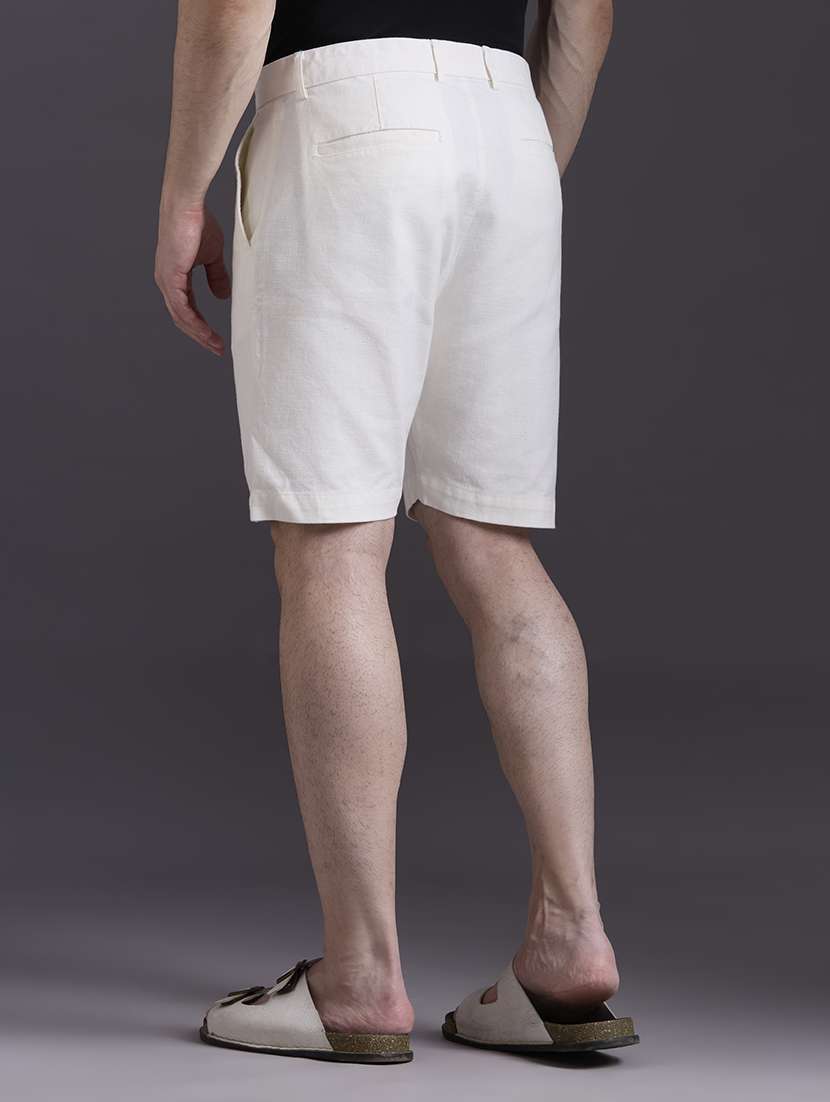 men solid mid rise regular fit shorts - 22337723 -  Standard Image - 3