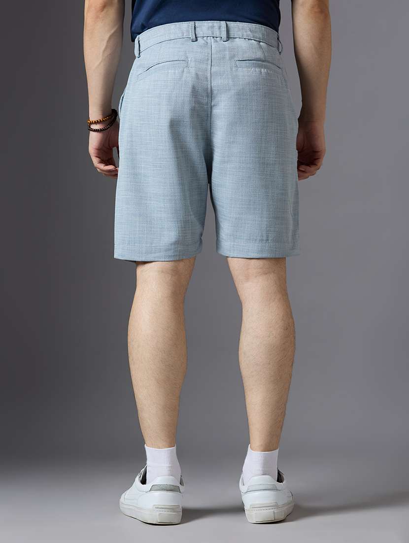 men solid mid rise regular fit shorts - 22337726 -  Standard Image - 3